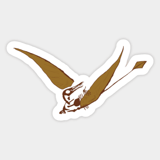 Rhamphorhynchus Pterodactyl Fossil Sticker